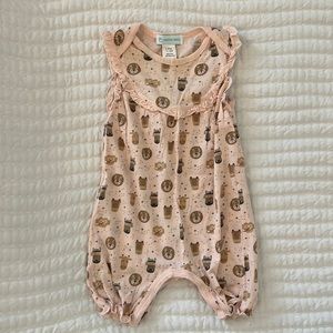Feather baby brand sleeveless romper